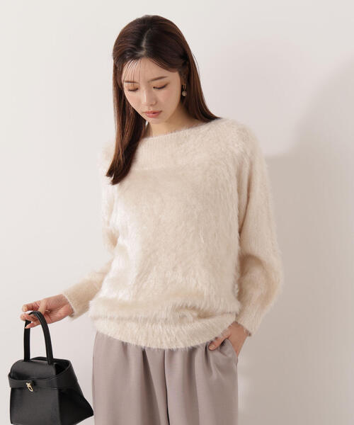 PROPORTION BODY DRESSING（プロポーションボディドレッシング）の「ヘアリーニット / 1215270908（ニット/セーター・レディース・オフホワイト/ブルー/ブラウン・P/S/MEDIUM）」の9枚目の写真