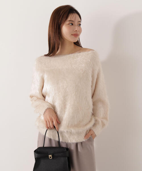 PROPORTION BODY DRESSING（プロポーションボディドレッシング）の「ヘアリーニット / 1215270908（ニット/セーター・レディース・オフホワイト/ブルー/ブラウン・P/S/MEDIUM）」の11枚目の写真