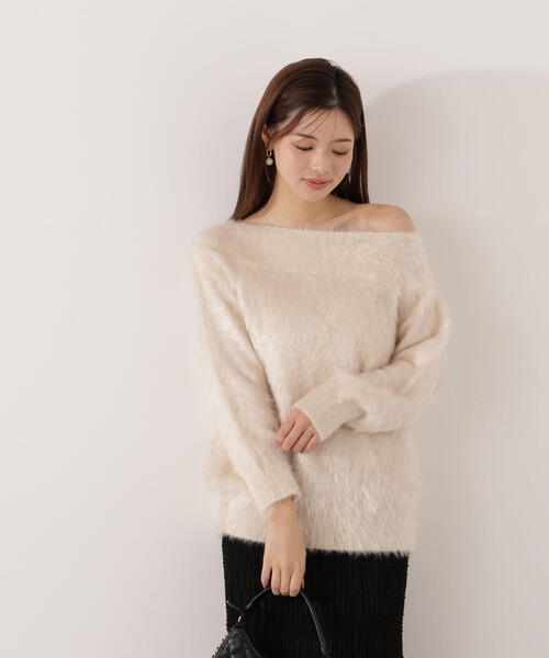 PROPORTION BODY DRESSING（プロポーションボディドレッシング）の「ヘアリーニット / 1215270908（ニット/セーター・レディース・オフホワイト/ブルー/ブラウン・P/S/MEDIUM）」の13枚目の写真