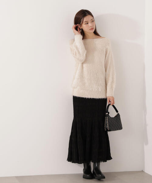 PROPORTION BODY DRESSING（プロポーションボディドレッシング）の「ヘアリーニット / 1215270908（ニット/セーター・レディース・オフホワイト/ブルー/ブラウン・P/S/MEDIUM）」の16枚目の写真