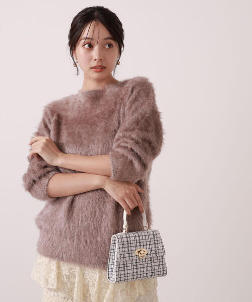 PROPORTION BODY DRESSING（プロポーションボディドレッシング）の「ヘアリーニット / 1215270908（ニット/セーター・レディース・オフホワイト/ブルー/ブラウン・P/S/MEDIUM）」の22枚目の写真