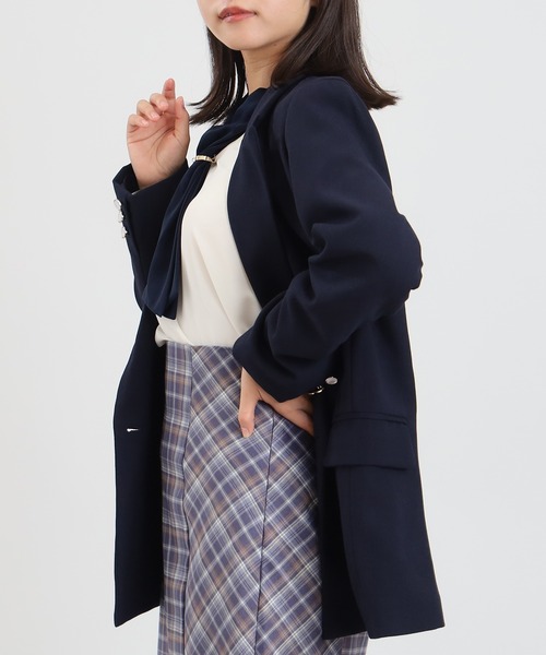 ASTORIA ODIER(アストリアオディール)の「ツイルダブルジャケット(テーラードジャケット・レディース・ネイビー/モカ/ブラウン・SMALL/MEDIUM)」の13枚目の写真