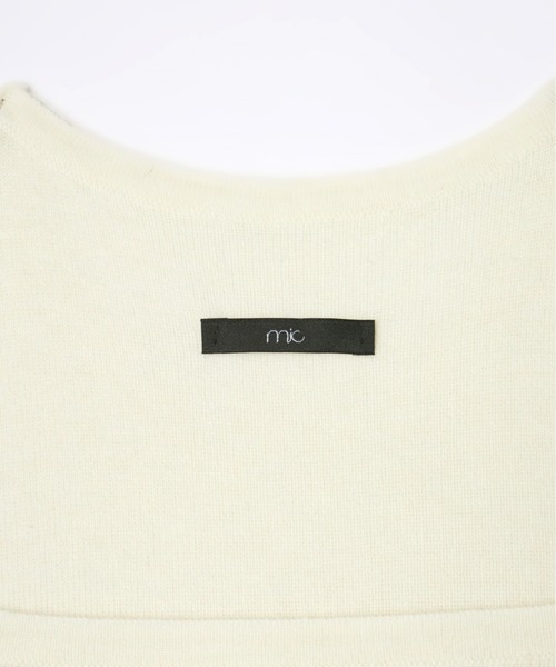 mic by Olu.(ミックバイオルドット)の「< ZOZOTOWN限定 >レイヤードオフショルダーニット(ニット/セーター・レディース・グレー/ブラック/ホワイト・FREE)」の22枚目の写真