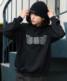 WEGO | WEGO/【25年秋冬新作】グラフィックロゴプルパーカー(パーカー)