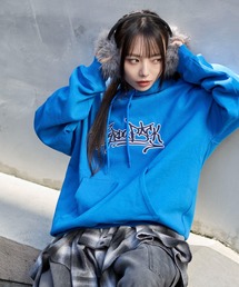 WEGO/グラフィックロゴプルパーカー