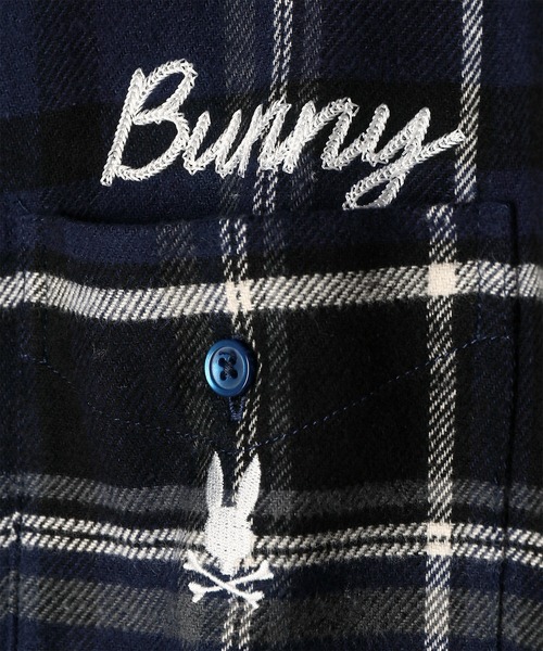 Psycho Bunny（サイコバニー）の「ヴィンテージチェーンステッチ スラブチェックシャツ（シャツ/ブラウス・メンズ・ダークブラウン/ネイビー・X-LARGE/LARGE/MEDIUM）」の16枚目の写真