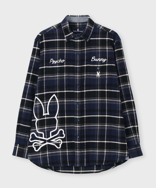 Psycho Bunny（サイコバニー）の「ヴィンテージチェーンステッチ スラブチェックシャツ（シャツ/ブラウス・メンズ・ダークブラウン/ネイビー・X-LARGE/LARGE/MEDIUM）」の11枚目の写真