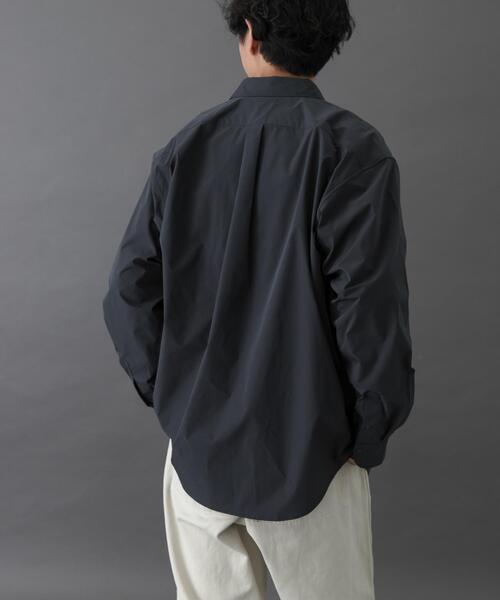 FORK&SPOON（フォークアンドスプーン）の「FORK&SPOON　CAVEタイプライタープランサーシャツ（シャツ/ブラウス・メンズ・グレー系その他/ブラウン・4/5）」の4枚目の写真