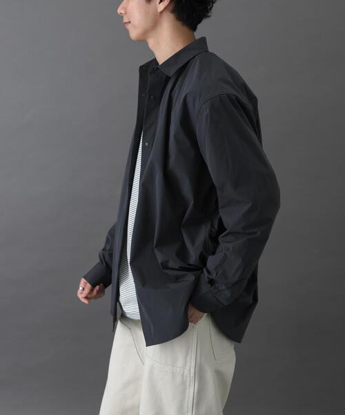 FORK&SPOON（フォークアンドスプーン）の「FORK&SPOON　CAVEタイプライタープランサーシャツ（シャツ/ブラウス・メンズ・グレー系その他/ブラウン・4/5）」の5枚目の写真