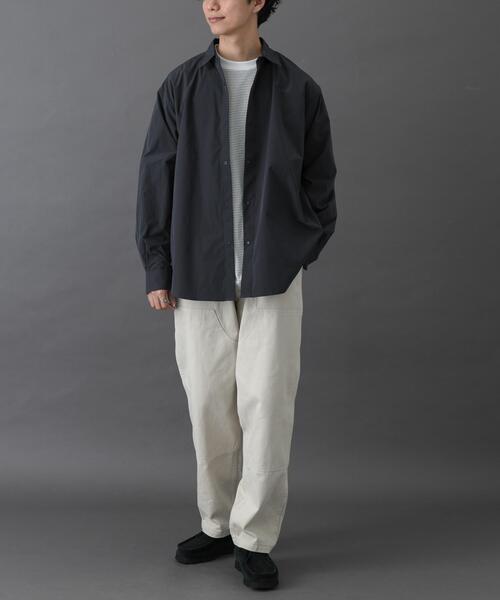 FORK&SPOON（フォークアンドスプーン）の「FORK&SPOON　CAVEタイプライタープランサーシャツ（シャツ/ブラウス・メンズ・グレー系その他/ブラウン・4/5）」の6枚目の写真