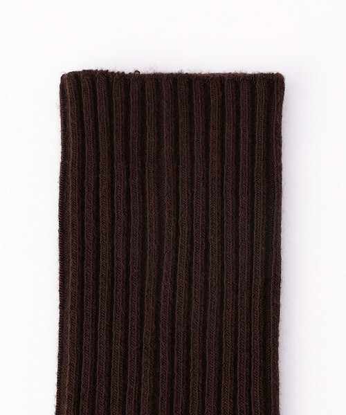 BASERANGE（ベースレンジ）の「Baserange/ベースレンジ OVERKNEE SOCKS / SOOK-CR-WI25 / リブ ハイソックス（ソックス/靴下・レディース・ピンク/ブラウン・36）」の4枚目の写真