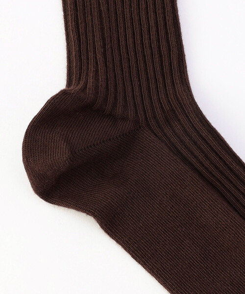 BASERANGE（ベースレンジ）の「Baserange/ベースレンジ OVERKNEE SOCKS / SOOK-CR-WI25 / リブ ハイソックス（ソックス/靴下・レディース・ピンク/ブラウン・36）」の3枚目の写真