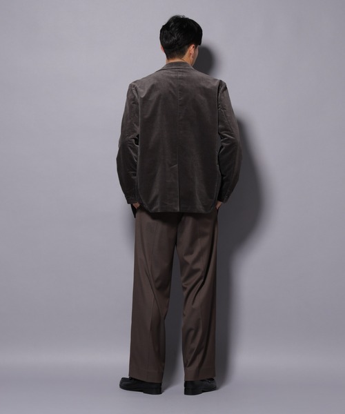 セール】AIRコーデュロイ ダブルブレストジャケット/STRETCH