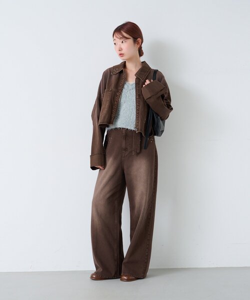 Kastane（カスタネ）の「*【セットアップ対応】ビジューデニム