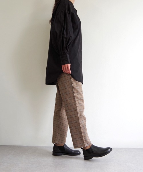 BUENO （ブエノ） /本革オブリークトゥ サイドゴアショートブーツ 【F2002】