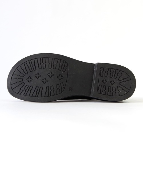 BUENO （ブエノ） /本革オブリークトゥ サイドゴアショートブーツ 【F2002】