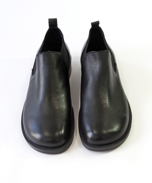 BUENO （ブエノ） /本革オブリークトゥ サイドゴアショートブーツ 【F2002】