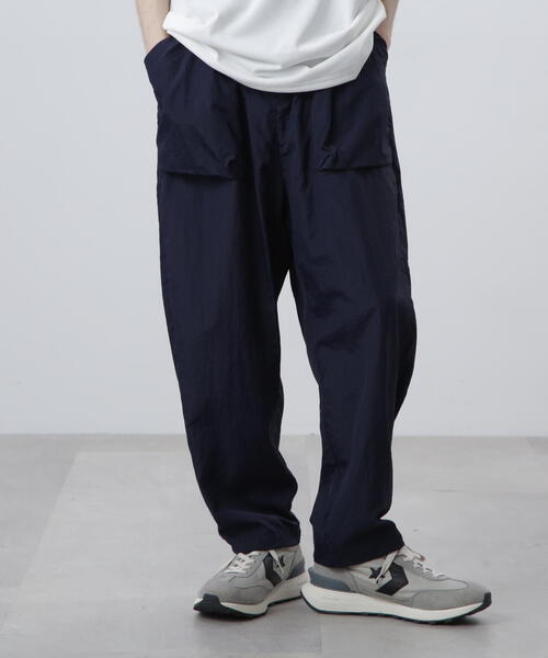 MANASTASH（マナスタッシュ）の「MANASTASH/マナスタッシュ　WRINKLE NYLON COCOON PANTS/リンクルナイロンコクーンパンツ（その他パンツ・メンズ・ネイビー/グレー/ブラック・S/L/M）」の3枚目の写真