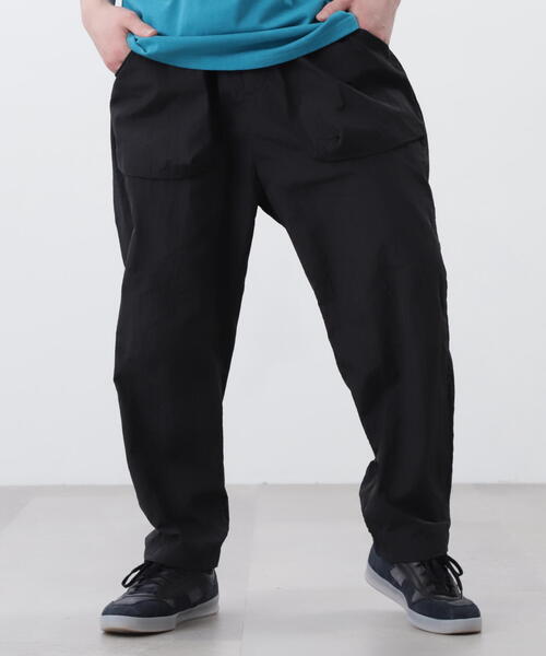 MANASTASH（マナスタッシュ）の「MANASTASH/マナスタッシュ　WRINKLE NYLON COCOON PANTS/リンクルナイロンコクーンパンツ（その他パンツ・メンズ・ネイビー/グレー/ブラック・S/L/M）」の2枚目の写真