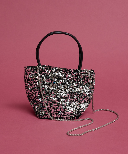collex(コレックス)の「【WEB限定】スパンコール2WAYミニトートバッグ(ショルダーバッグ・レディース・シルバー/ブラック・フリー)」の2枚目の写真