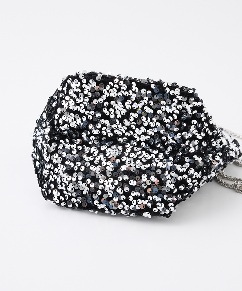 collex(コレックス)の「【WEB限定】スパンコール2WAYミニトートバッグ(ショルダーバッグ・レディース・シルバー/ブラック・フリー)」の9枚目の写真