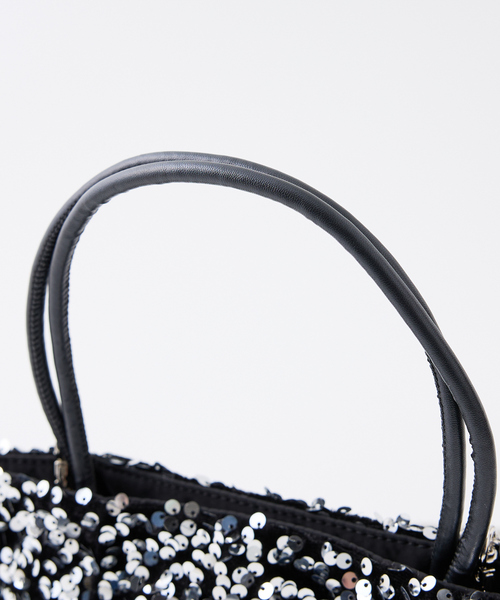 collex(コレックス)の「【WEB限定】スパンコール2WAYミニトートバッグ(ショルダーバッグ・レディース・シルバー/ブラック・フリー)」の11枚目の写真