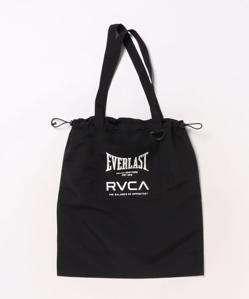 EVERLAST(スポーツ・ライフスタイル)(エバーラスト)の「RVCA メンズ RVCA×EVERLAST GYM TOTE トートバッグ 【2025年秋冬モデル】/ルーカエバーラストコラボトートバッグ(トートバッグ・メンズ・ブラック・FREE)」の8枚目の写真
