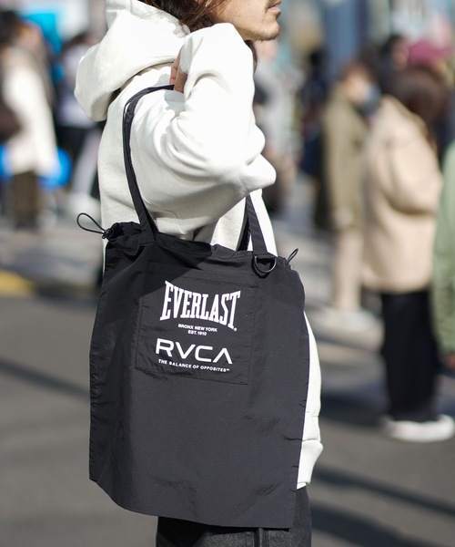 EVERLAST(スポーツ・ライフスタイル)(エバーラスト)の「RVCA メンズ RVCA×EVERLAST GYM TOTE トートバッグ 【2025年秋冬モデル】/ルーカエバーラストコラボトートバッグ(トートバッグ・メンズ・ブラック・FREE)」の11枚目の写真