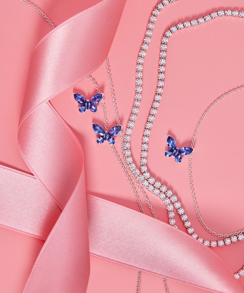 バタフライ スタッズ ピアス（ピアス（両耳用））｜Pandora（パンドラ