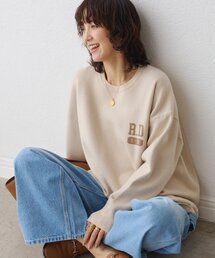 RIVE DROITE | 予約【バックロゴが目を惹く】アスレチックロゴニット(ニット/セーター)