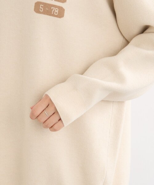 セール】【バックロゴが目を惹く】アスレチックロゴニット（ニット