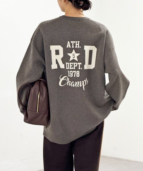 セール】【バックロゴが目を惹く】アスレチックロゴニット（ニット