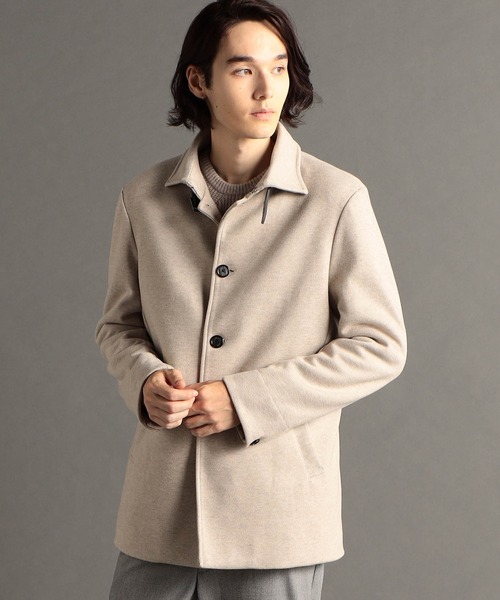 セール】ツイーディボンディング バルカラーコート（ステンカラー