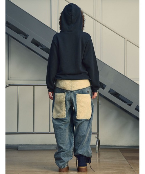 NICE GHOST CLUB（ナイスゴーストクラブ）の「A'GEM/9 × .kom 『NICE GHOST CLUB/ナイスゴーストクラブ』DARK FANTASY FUR HOODIE ZIP UP/ダークファンタジーデザイン ファー付きジップアップパーカー（パーカー・レディース・ブラック/ブラウン・M/L）」の5枚目の写真