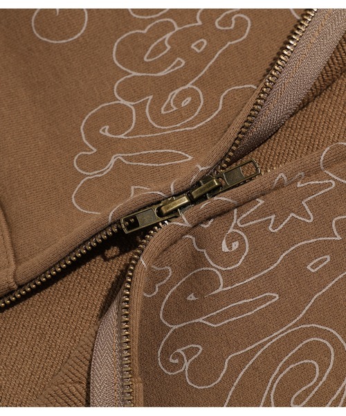 NICE GHOST CLUB（ナイスゴーストクラブ）の「A'GEM/9 × .kom 『NICE GHOST CLUB/ナイスゴーストクラブ』DARK FANTASY FUR HOODIE ZIP UP/ダークファンタジーデザイン ファー付きジップアップパーカー（パーカー・レディース・ブラック/ブラウン・M/L）」の20枚目の写真