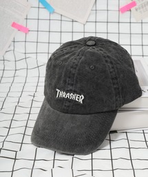 THRASHER | THRASHER ロゴ刺繍 キャップ サイズ調整付き CAP 帽子 男女兼用(キャップ)