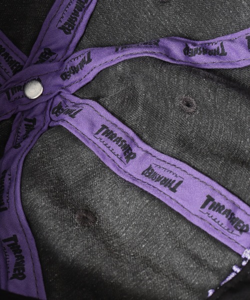 THRASHER（スラッシャー）の「THRASHER ロゴ刺繍 キャップ サイズ調整付き CAP 帽子 男女兼用（キャップ・メンズ・ホワイト/パープル/イエロー・FREE）」の16枚目の写真