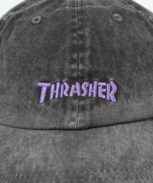 THRASHER（スラッシャー）の「THRASHER ロゴ刺繍 キャップ サイズ調整付き CAP 帽子 男女兼用（キャップ・メンズ・ホワイト/パープル/イエロー・FREE）」の9枚目の写真