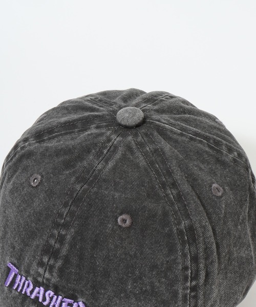 THRASHER（スラッシャー）の「THRASHER ロゴ刺繍 キャップ サイズ調整付き CAP 帽子 男女兼用（キャップ・メンズ・ホワイト/パープル/イエロー・FREE）」の10枚目の写真