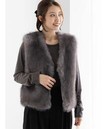 Te chichi | ショートファーベスト《2025winter catalog item》(ベスト)