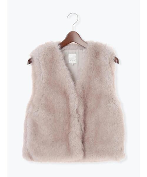 Te chichi（テチチ）の「ショートファーベスト《2025winter catalog item》（ベスト・レディース・グレー/ベージュ・F）」の10枚目の写真