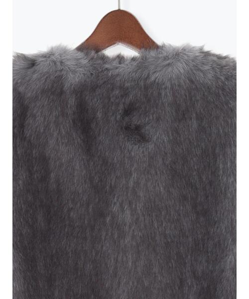 Te chichi（テチチ）の「ショートファーベスト《2025winter catalog item》（ベスト・レディース・グレー/ベージュ・F）」の21枚目の写真