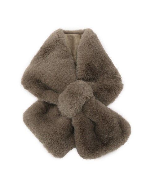 grove（グローブ）の「【リサイクル】フェイクファーティペット（ストール/ショール・レディース・ライトグレー/ダークブラウン/ライトベージュ/ブラウン系その他・00）」の3枚目の写真