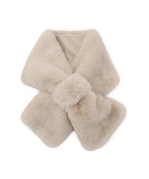 grove（グローブ）の「【リサイクル】フェイクファーティペット（ストール/ショール・レディース・ライトグレー/ダークブラウン/ライトベージュ/ブラウン系その他・00）」の4枚目の写真