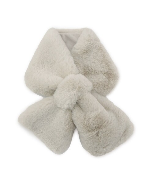 grove（グローブ）の「【リサイクル】フェイクファーティペット（ストール/ショール・レディース・ライトグレー/ダークブラウン/ライトベージュ/ブラウン系その他・00）」の6枚目の写真