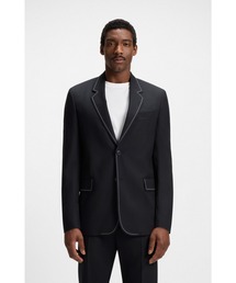 BOSS（ボス）の「リラックスフィットジャケット バージンウール コントラストステッチ（テーラードジャケット）」