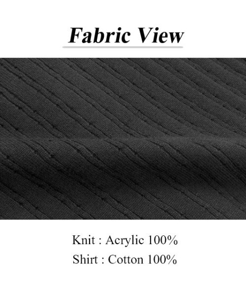 anyonemore（エニワンモア）の「チェック柄シャツレイヤードニットリブカーディガン（カーディガン/ボレロ・レディース・ブラック・FREE）」の19枚目の写真