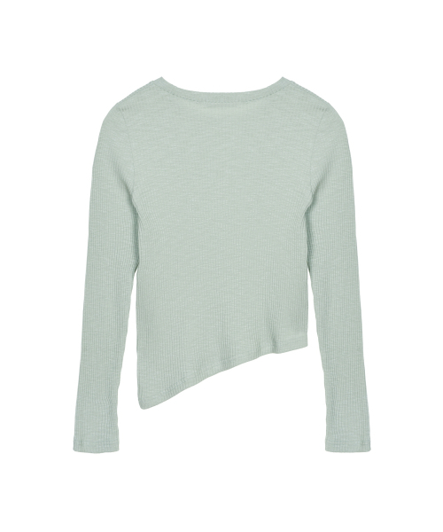 NICK&NICOLE(ニックアンドニコール)の「OBLIQUE LINE LONG SLEEVE TOP_MINT(Tシャツ/カットソー・レディース・その他・MEDIUM)」の5枚目の写真