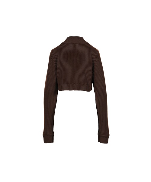 VIVAMUS(ヴィヴァムス)の「DOUBLE ZIP KNIT(ニット/セーター・レディース・ブラック/ブラウン・1/3)」の7枚目の写真