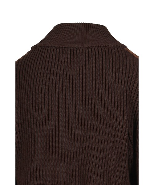 VIVAMUS(ヴィヴァムス)の「DOUBLE ZIP KNIT(ニット/セーター・レディース・ブラック/ブラウン・1/3)」の10枚目の写真